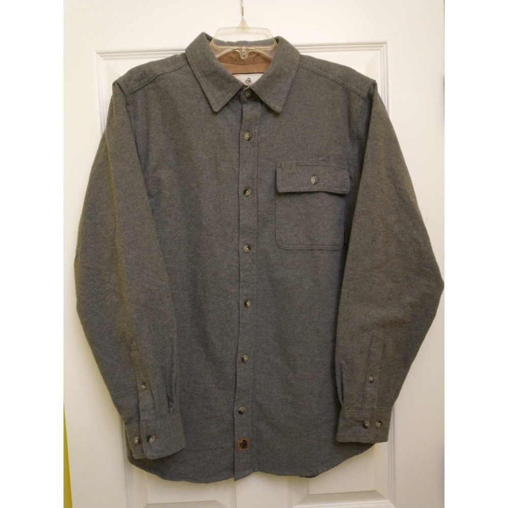 Legendary Whitetails The Original Buck Camp Flannel Shirt Men's Gray 2XL XXL